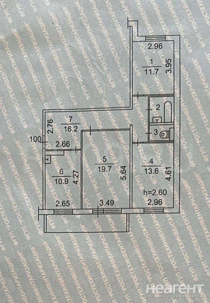 Продается 3-х комнатная квартира, 77 м²