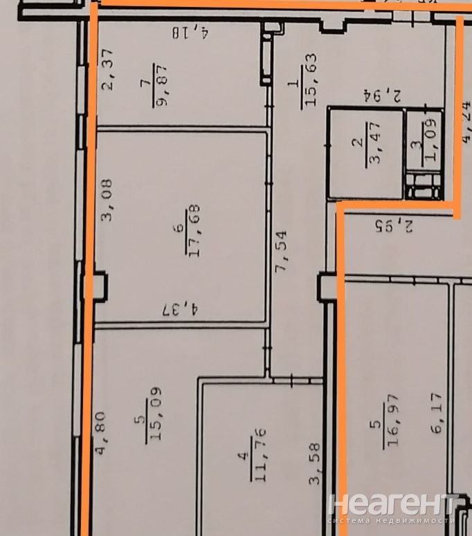 Продается 3-х комнатная квартира, 74,6 м²