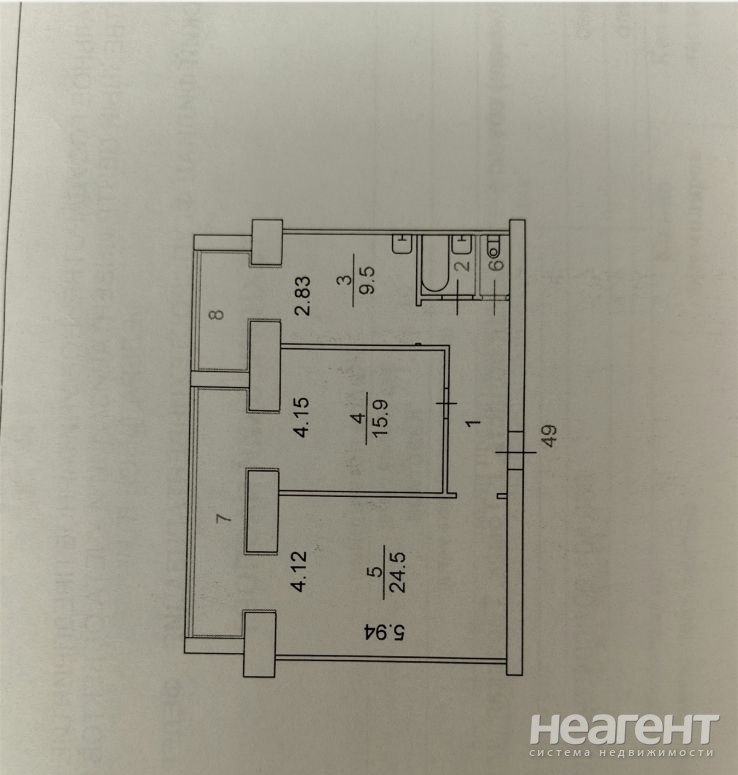 Сдается 2-х комнатная квартира, 74 м²