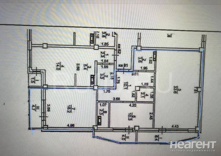 Продается 2-х комнатная квартира, 80 м²