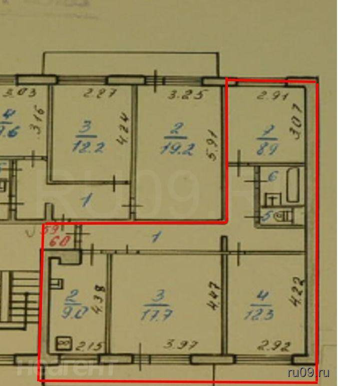 Продается 3-х комнатная квартира, 65 м²