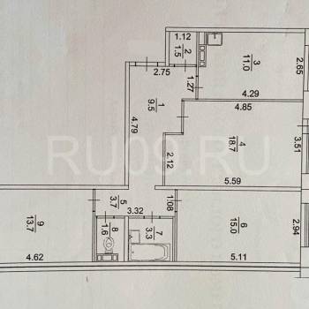 Продается 3-х комнатная квартира, 85 м²