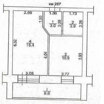 Сдается 1-комнатная квартира, 38 м²