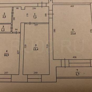 Продается 2-х комнатная квартира, 58 м²