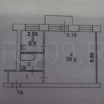 Продается 2-х комнатная квартира, 44 м²
