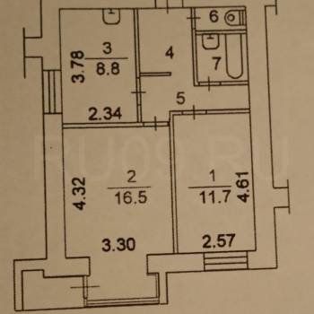 Продается 2-х комнатная квартира, 48 м²