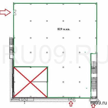 Сдается Нежилое помещение, 819 м²