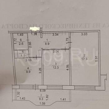 Продается 2-х комнатная квартира, 52 м²