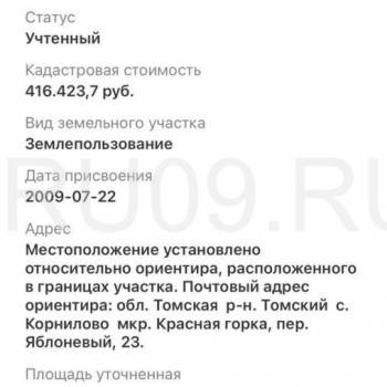 Продается Участок, 900 м²