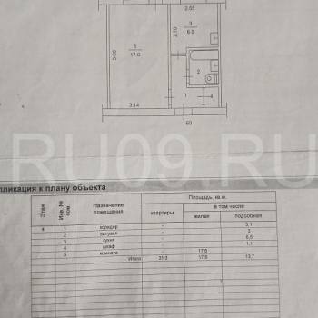 Продается 1-комнатная квартира, 31 м²