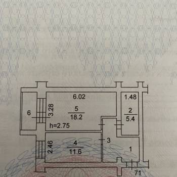 Продается 1-комнатная квартира, 47 м²