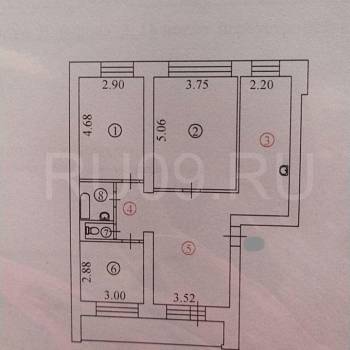 Продается Многокомнатная квартира, 79 м²