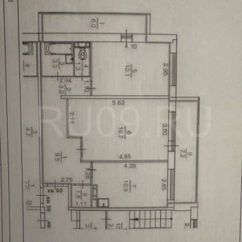 Продается 2-х комнатная квартира, 60 м²