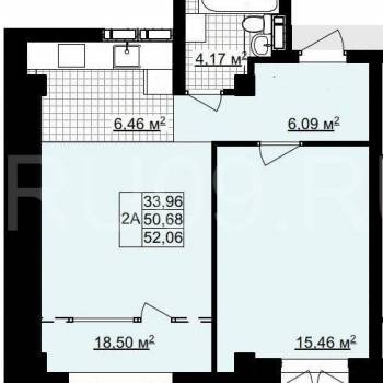 Продается 2-х комнатная квартира, 50 м²