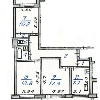 Продается 3-х комнатная квартира, 65 м²