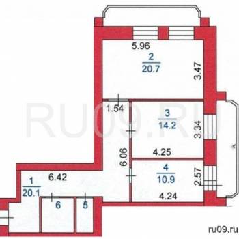 Продается 2-х комнатная квартира, 71 м²