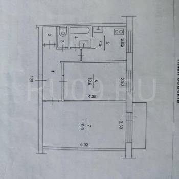 Продается 2-х комнатная квартира, 54,5 м²
