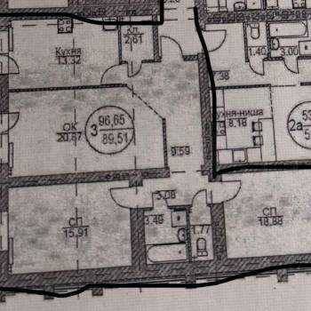 Продается 3-х комнатная квартира, 97 м²