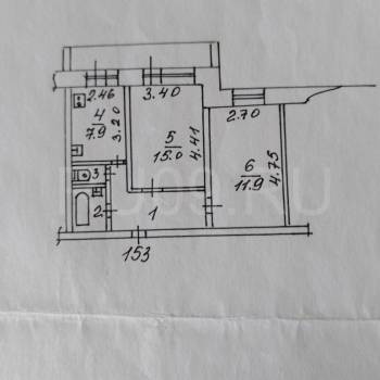 Продается 2-х комнатная квартира, 46 м²