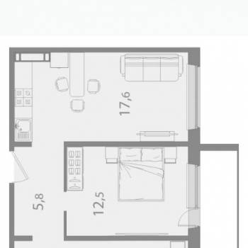Продается 3-х комнатная квартира, 56,07 м²