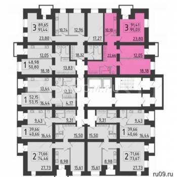Продается 3-х комнатная квартира, 91 м²