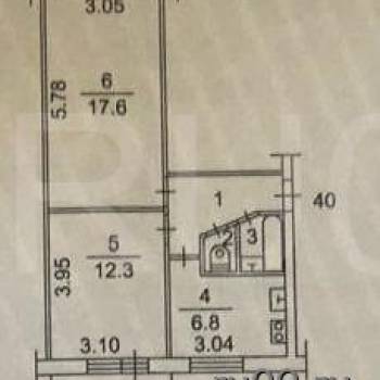 Продается 2-х комнатная квартира, 43 м²
