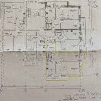 Продается 2-х комнатная квартира, 89 м²