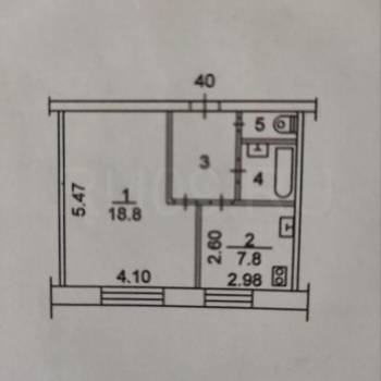 Продается 1-комнатная квартира, 37 м²