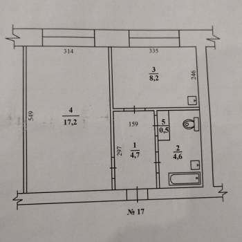Продается 1-комнатная квартира, 35,2 м²