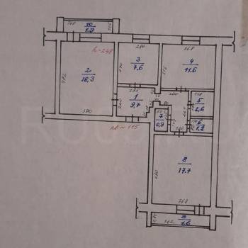 Продается 3-х комнатная квартира, 69 м²