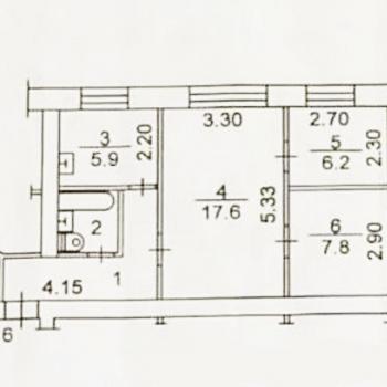 Сдается Многокомнатная квартира, 47,3 м²