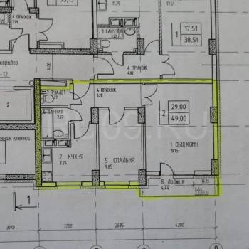 Продается 2-х комнатная квартира, 49 м²