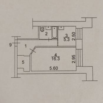 Продается 1-комнатная квартира, 32,7 м²