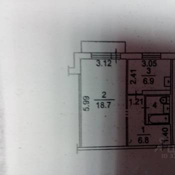 Продается 1-комнатная квартира, 35,7 м²