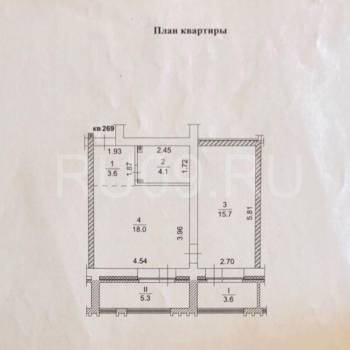 Продается 2-х комнатная квартира, 50 м²