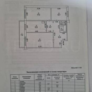 Продается 3-х комнатная квартира, 81 м²