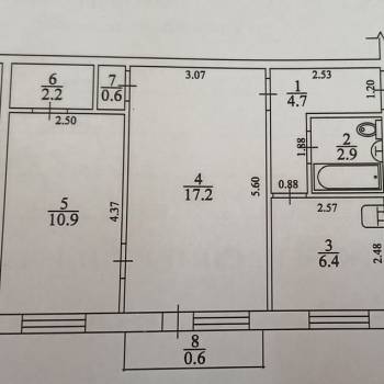 Продается 2-х комнатная квартира, 44,9 м²