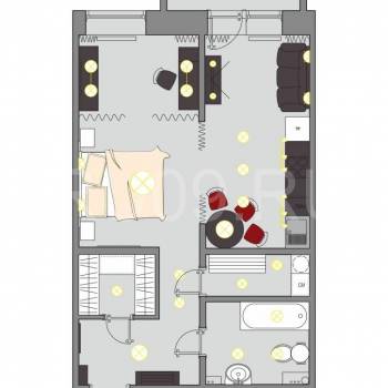 Сдается 1-комнатная квартира, 46 м²