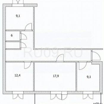 Продается 3-х комнатная квартира, 67 м²