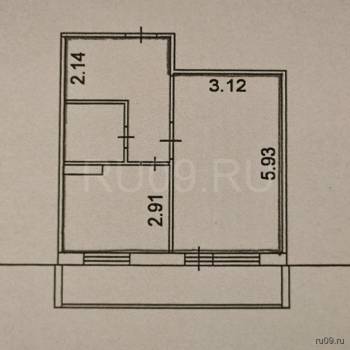 Продается 1-комнатная квартира, 39 м²