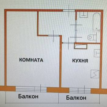Продается 1-комнатная квартира, 31,8 м²