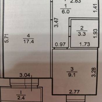 Продается 1-комнатная квартира, 34 м²