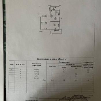 Продается 2-х комнатная квартира, 54 м²