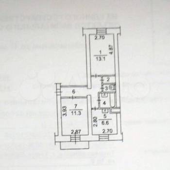 Продается 2-х комнатная квартира, 43,9 м²
