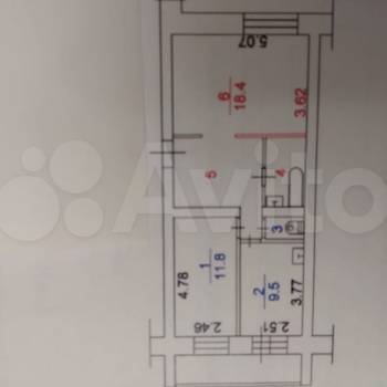 Продается 2-х комнатная квартира, 53,2 м²