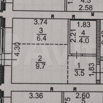 Продается 1-комнатная квартира, 26,6 м²