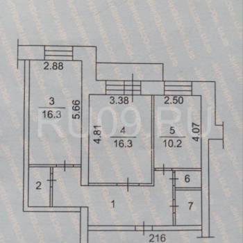 Продается 2-х комнатная квартира, 62 м²