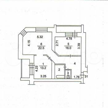Продается 2-х комнатная квартира, 84 м²
