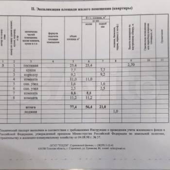 Продается Многокомнатная квартира, 77,4 м²