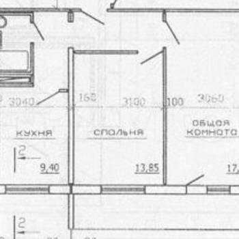 Сдается 2-х комнатная квартира, 53,9 м²